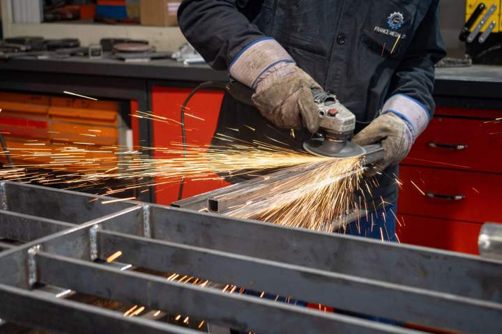 Ouvrages dart en métal forgé.